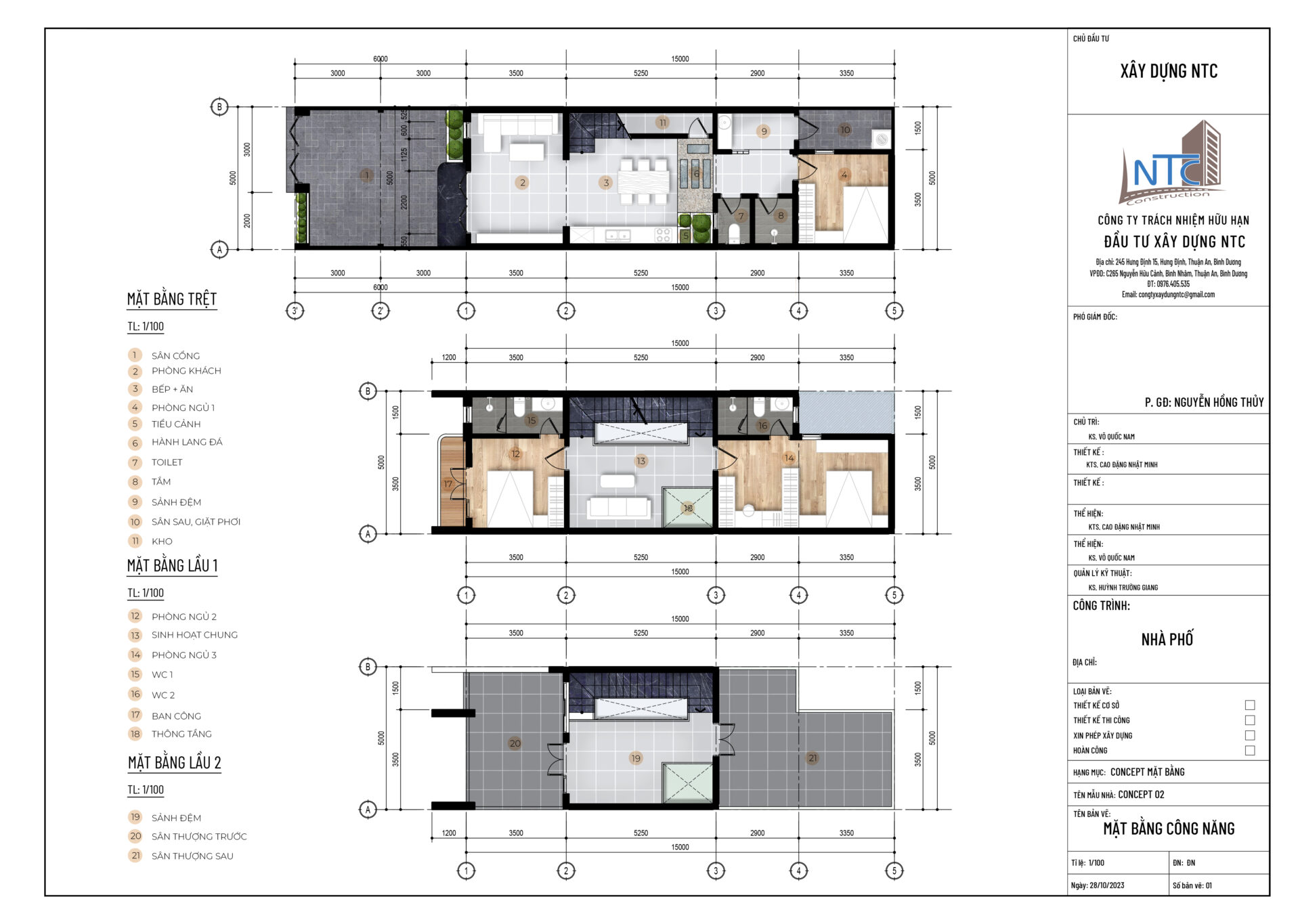 Mẫu nhà 1 trệt 2 lầu hiện đại (Concept 1) (ảnh 5)