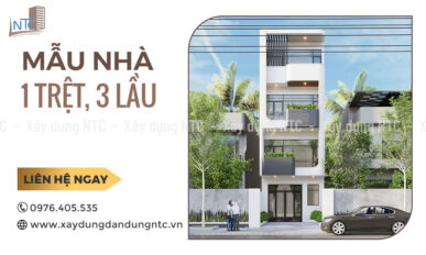 Mẫu nhà 1 trệt, 3 lầu (Concept 3).