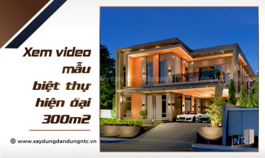Mẫu biệt thự đẹp, hiện đại diện tích 300m2.