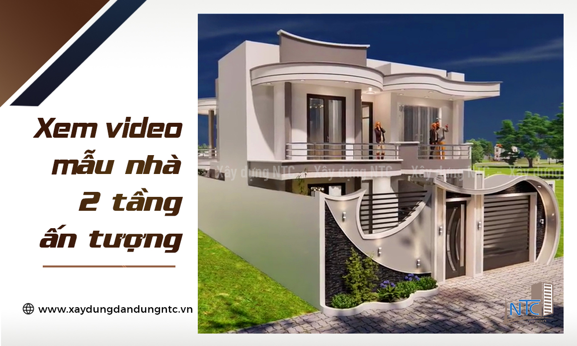Mẫu nhà 2 tầng hiện đại siêu đẹp 2024.