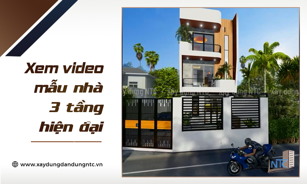 Mẫu nhà 3 tầng hiện đại mẫu mới.