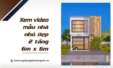 Mẫu nhà nhỏ đẹp 2 tầng hiện đại.