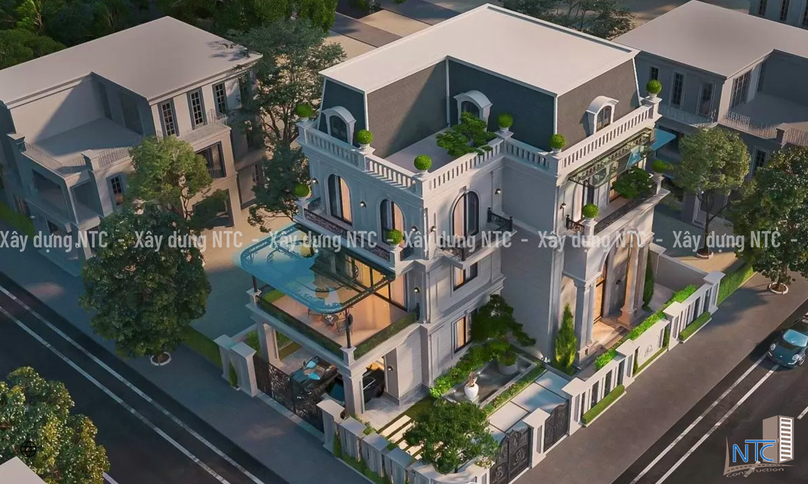 Nhà biệt thự hiện đại 3 tầng - Mẫu nhà biệt thự đẹp 3 tầng hiện đại 2024. 3 nha biet thu hien dai 3 tang 4
