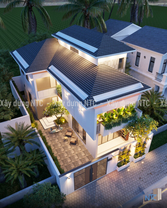 Nhà biệt thự hiện đại 3 tầng - Mẫu nhà biệt thự đẹp 3 tầng hiện đại 2024. 2 nha biet thu hien dai 3 tang 5