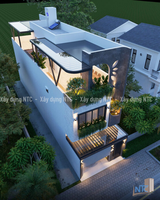 Nhà biệt thự hiện đại 3 tầng - Mẫu nhà biệt thự đẹp 3 tầng hiện đại 2024. 7 nha biet thu hien dai 3 tang 6