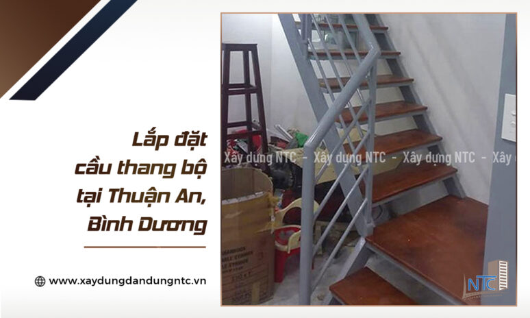 Năm 2018_Lắp đặt cầu thang cho nhà chị Lam tại Thuận An, Bình Dương.