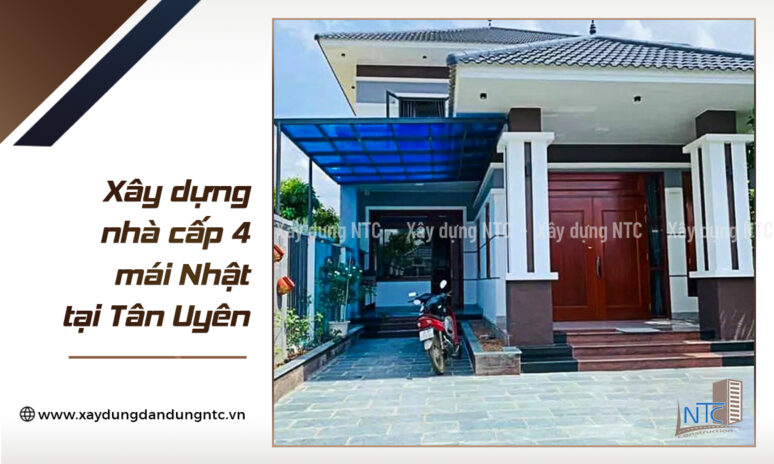 Năm 2018_Xây dựng nhà cấp 4 mái Thái có sân vườn hòn non bộ.