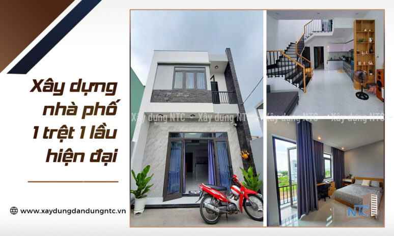 Năm 2019_Xây dựng nhà 1 trệt 1 lầu tại Dĩ An, Bình Dương.