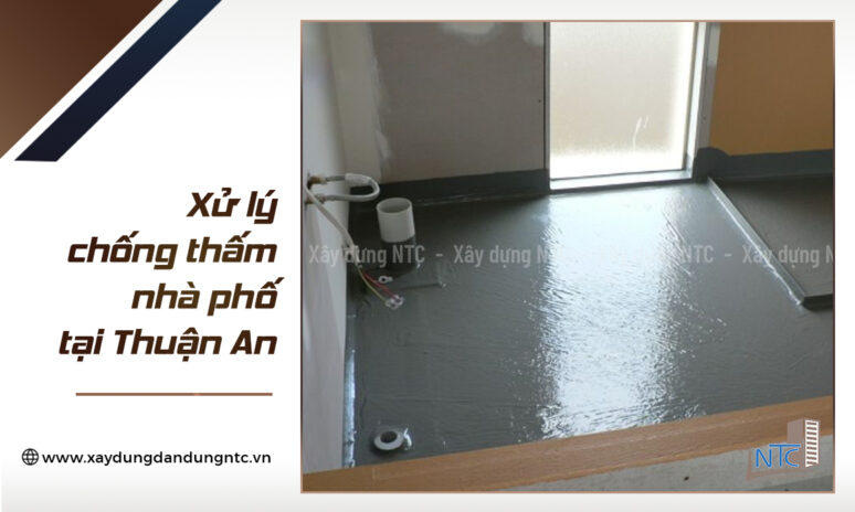 Năm 2017_Xử lý chống thấm nhà anh Khang tại Thuận An, Bình Dương.