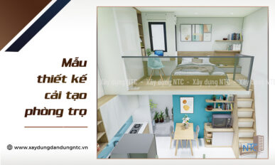 Mẫu thiết kế cải tạo phòng trọ hiện đại, tối ưu công năng.