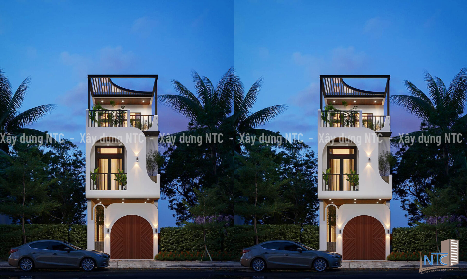 Mẫu nhà hiện đại 3 tầng thiết kế sáng tạo, đúng gu. (ảnh 3)