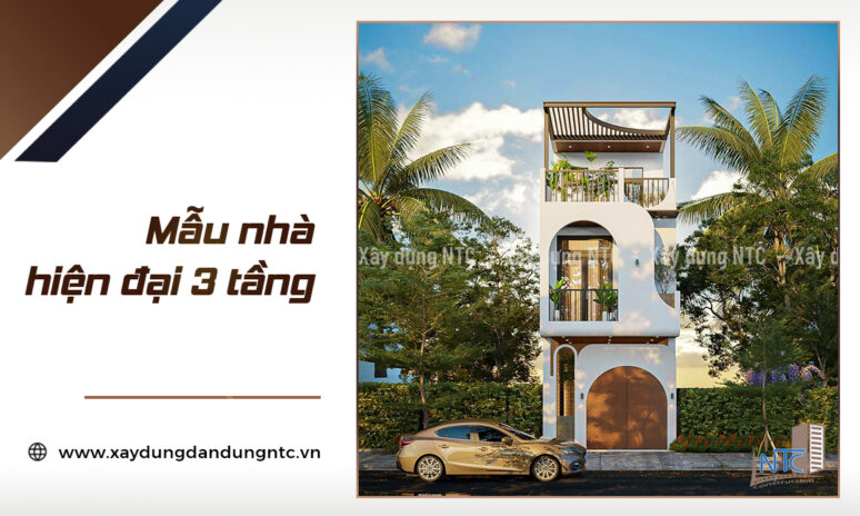 Mẫu nhà hiện đại 3 tầng thiết kế sáng tạo, đúng gu.