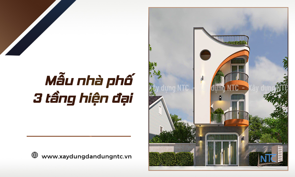 Mẫu nhà phố 3 tầng hiện đại thiết kế độc đáo. (ảnh 1)
