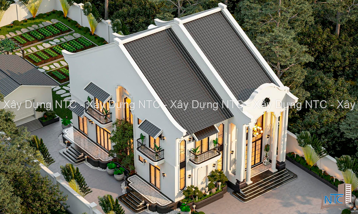 Quy trình thi công biệt thự trọn gói từ A – Z. 2 Thi cong biet thu 2
