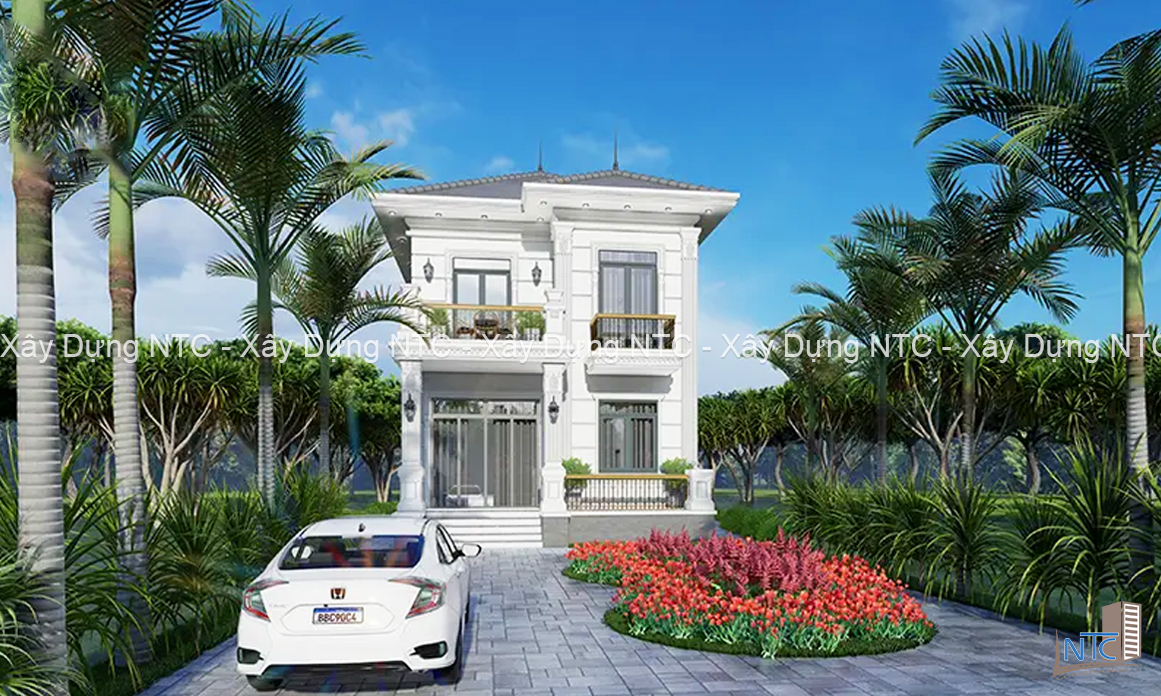 Mẫu biệt thự phố tân cổ điển 2 tầng sang trọng. (ảnh 2)