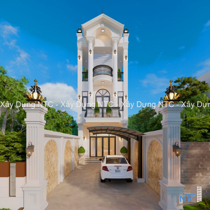 Hướng dẫn cách tính diện tích xây dựng nhà 3 tầng đơn giản, dễ dàng. 2 Cach tinh dien tich xay dung nha 3 tang 2