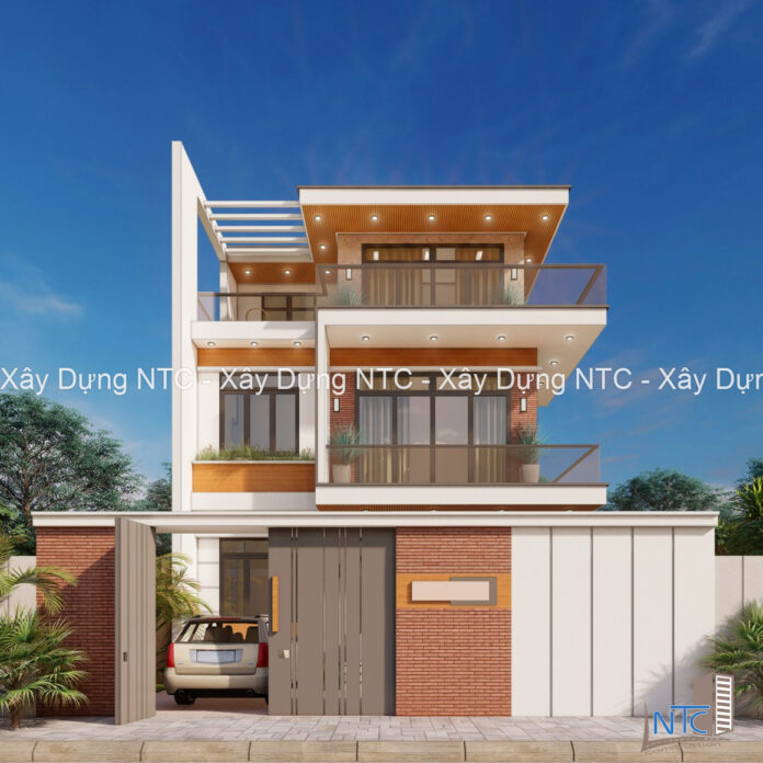 Hướng dẫn cách tính diện tích xây dựng nhà 3 tầng đơn giản, dễ dàng. 4 Cach tinh dien tich xay dung nha 3 tang 3