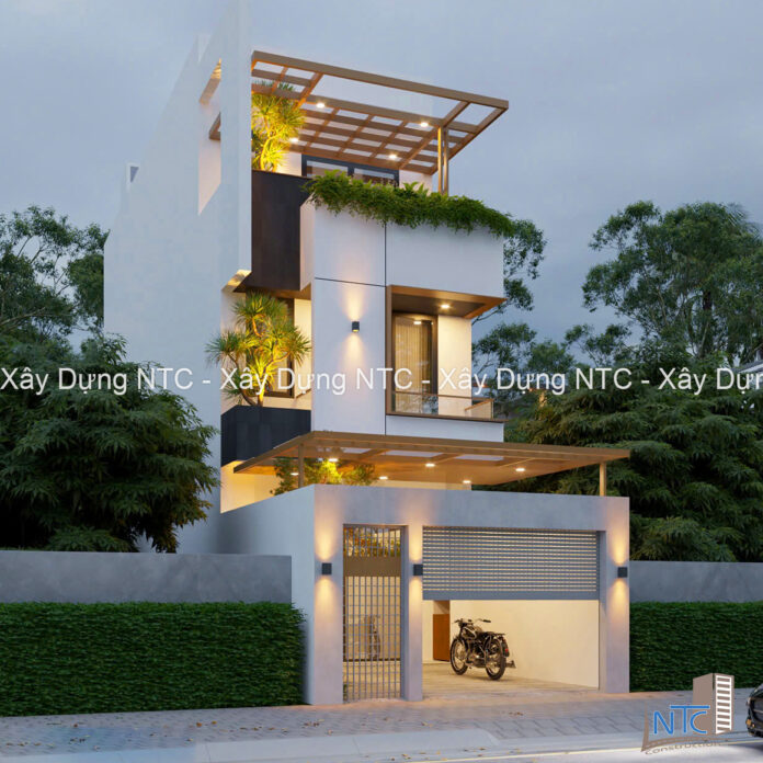 Hướng dẫn cách tính diện tích xây dựng nhà 3 tầng đơn giản, dễ dàng. 3 Cach tinh dien tich xay dung nha 3 tang 5