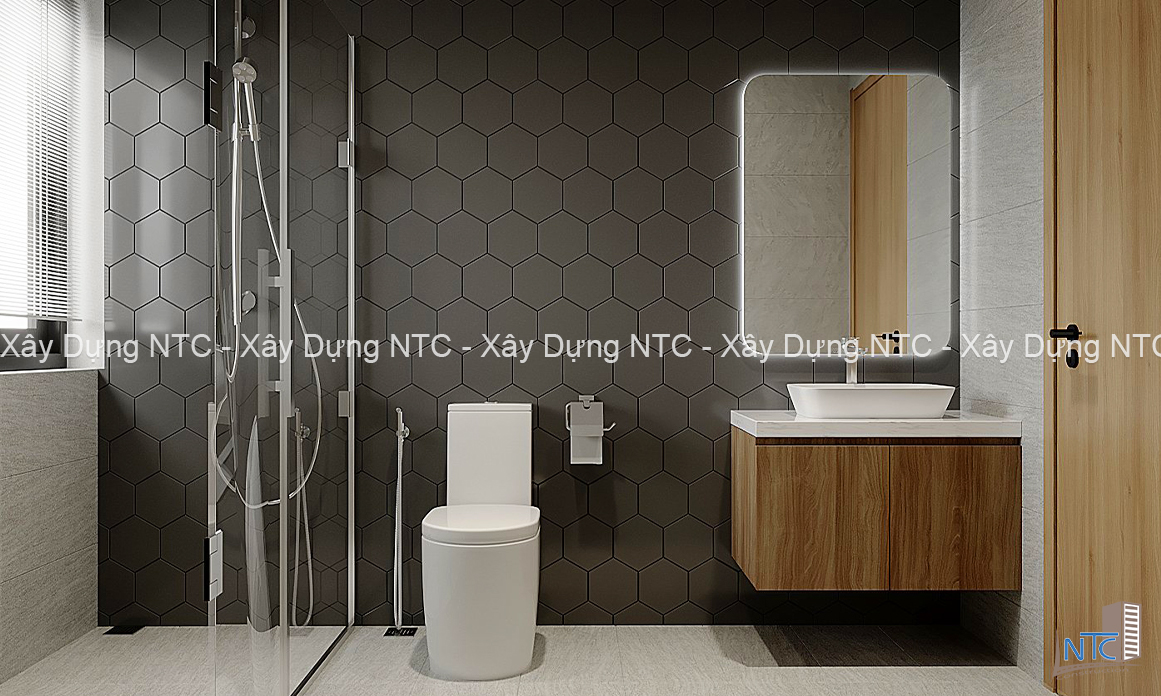 Mẫu nhà mặt tiền 5m 3 tầng – Hiện đại và gần gũi với thiên nhiên. (ảnh 7)