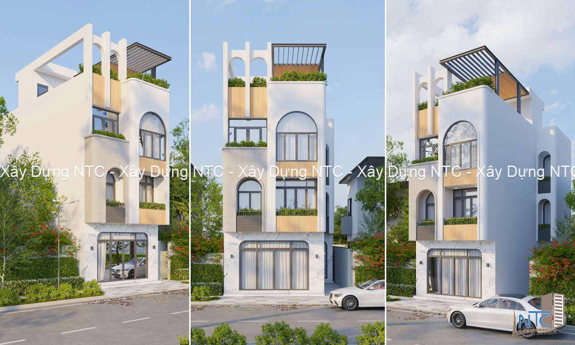 Mẫu nhà 3 tầng 1 tum hiện đại đầy ấn tượng. (ảnh 2)