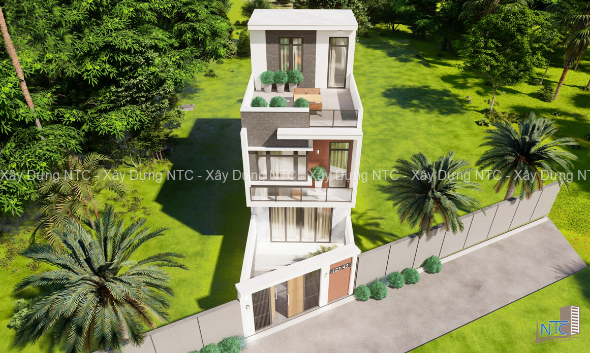Mẫu nhà phố 3 tầng hiện đại, đầy đủ công năng. (ảnh 7)