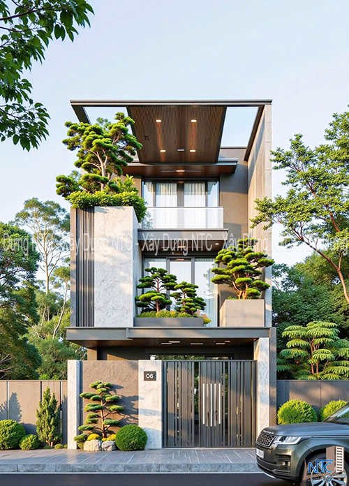 Mẫu nhà phố hiện đại 3 tầng (ảnh 1)